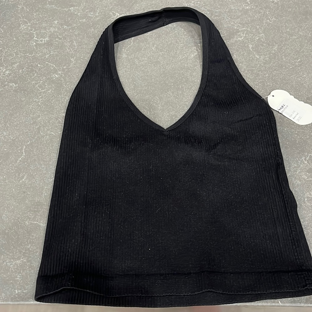One size black halter top! Brand new never warn one size!